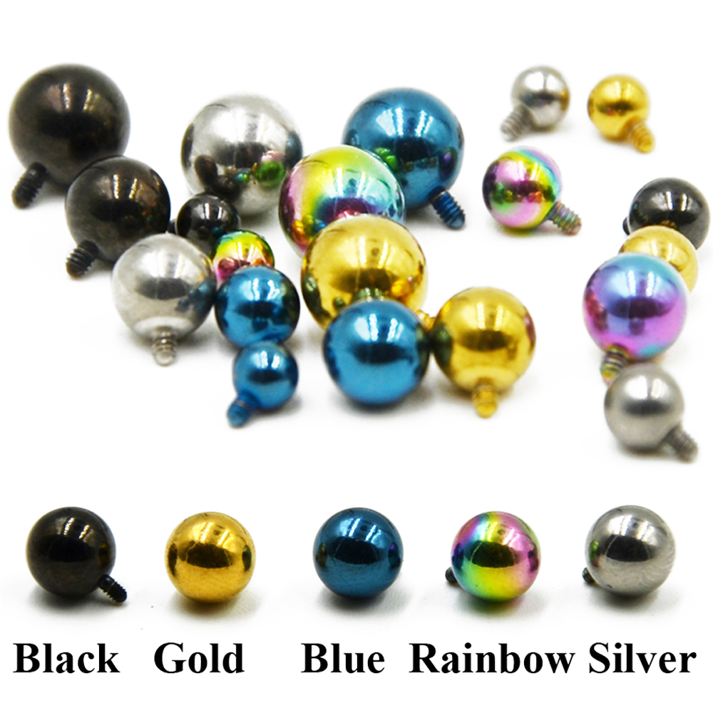 Dermal Anchor Top - スチールサージカルボール,1ピース,マイクロダーマアンカー,クリスタルトップダーマピアス,表面ボディスタッドピアス,14g