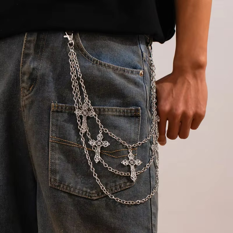 ファッションパンクメタルパンツチェーン、ヒップホップウエスト - Body Jewelry Sale のレビューと価格