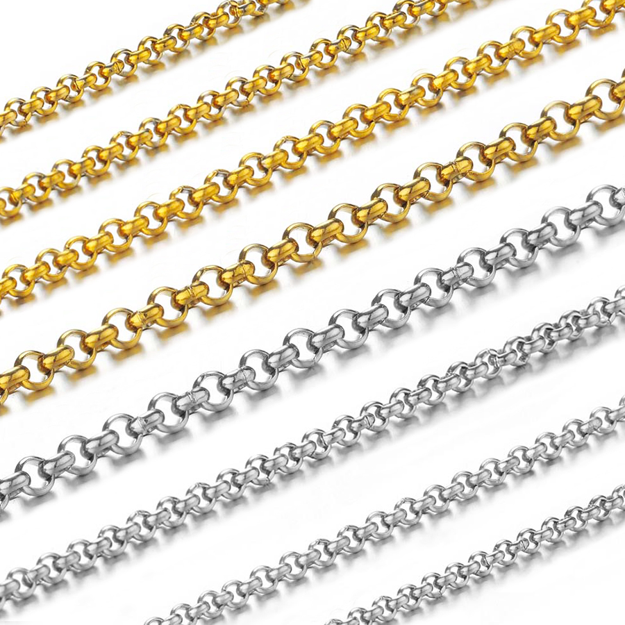 1メートル2-4mmステンレス鋼O型小円チェーン、DIYボデ - Body Jewelry Sale のレビューと価格