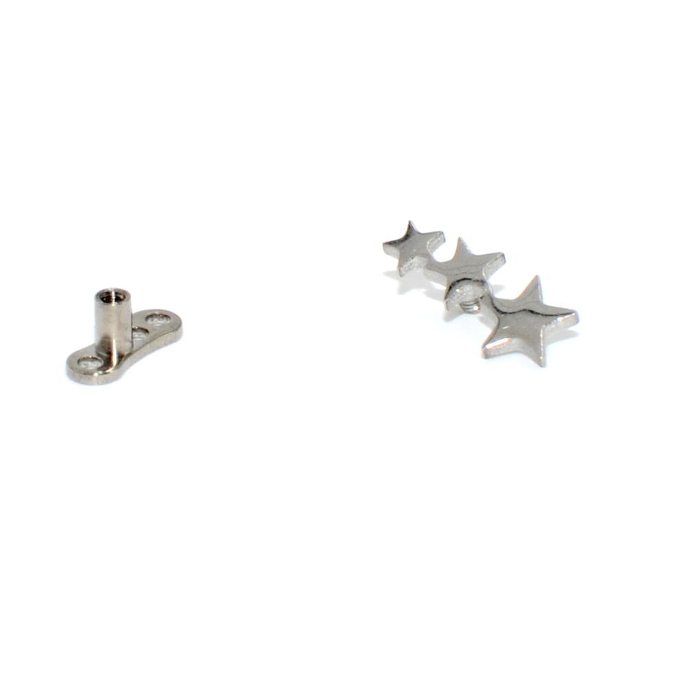 スチール/チタンベースのマイクロダーマアンカーオパール,トリ - Dermal Anchor Top のレビューと価格