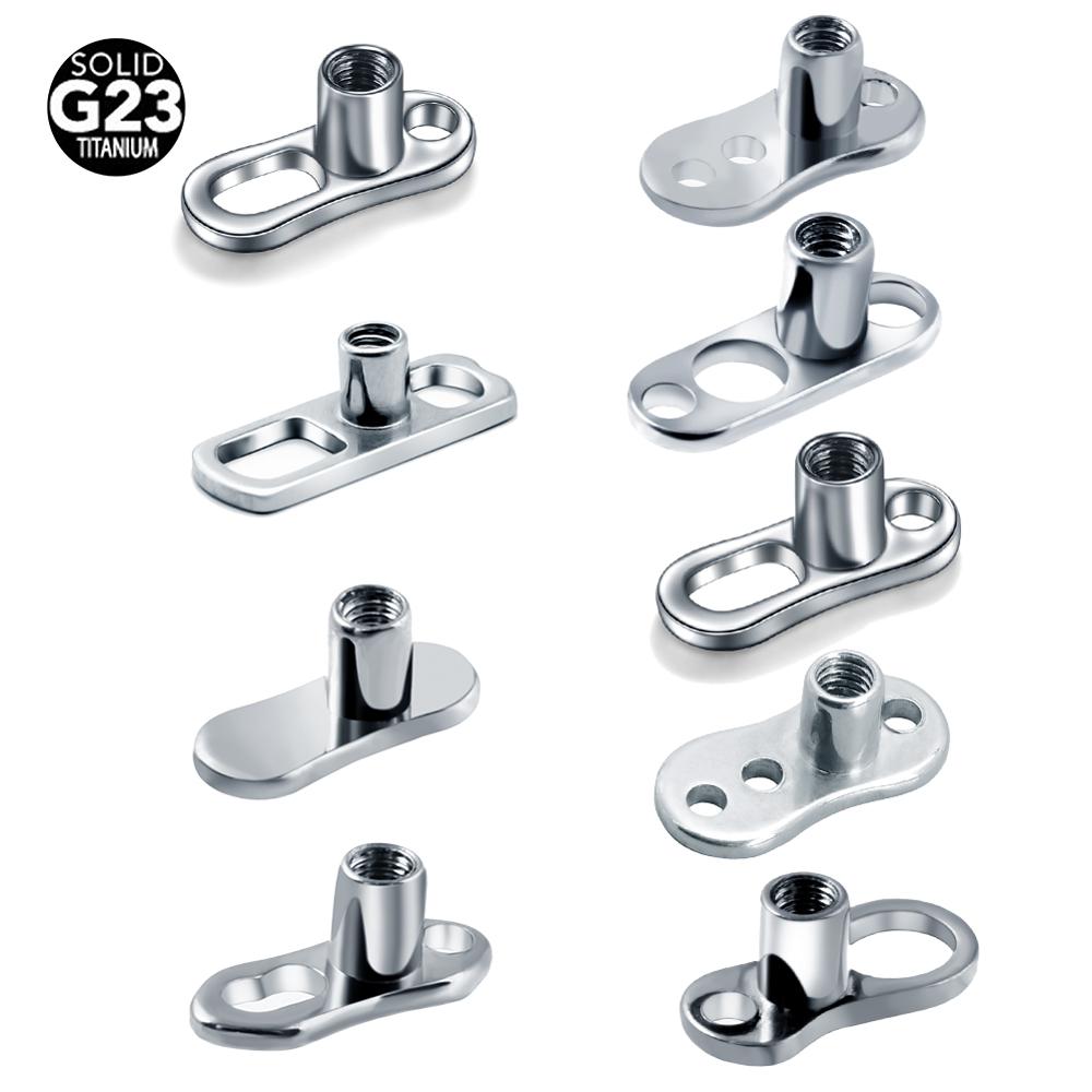 10 ピース/ロット G23 チタンマイクロダーマルピアスセ - Dermal Anchor Top のレビューと価格