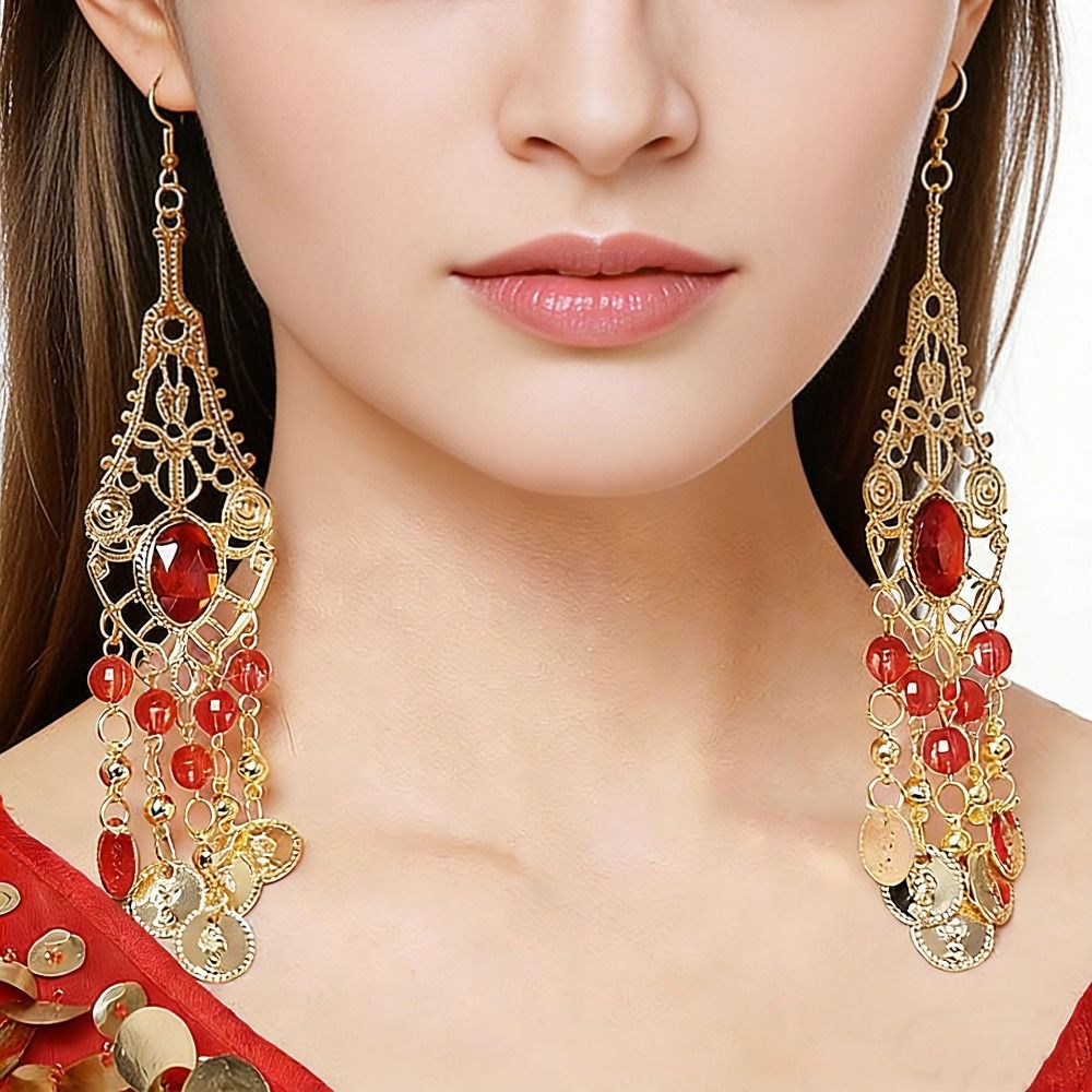 ボヘミアンスタイルのスパンコールヘッドチェーン、インドダンス - Body Jewelry Indian のレビューと価格