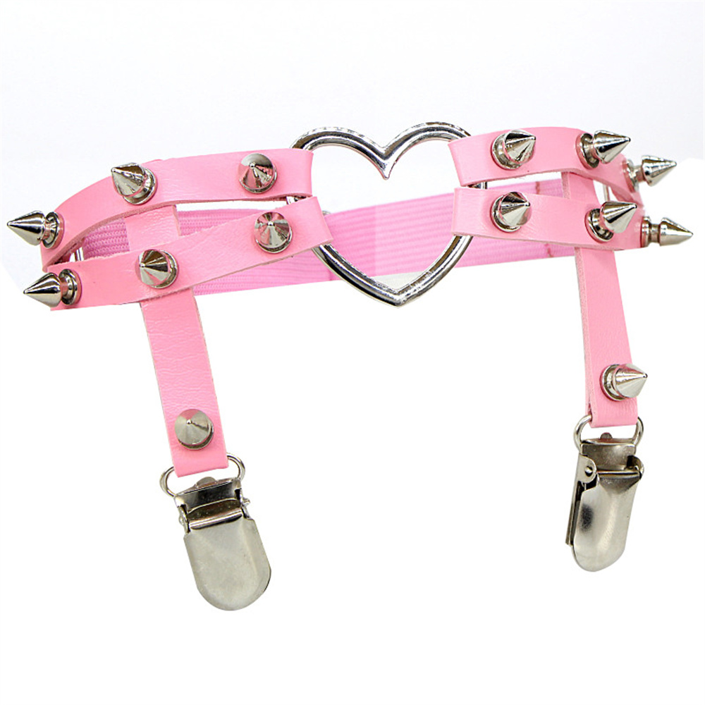 1 個女性パンクゴスハート Pu レザー弾性脚リングボディジ - Body Jewelry Sale のレビューと価格