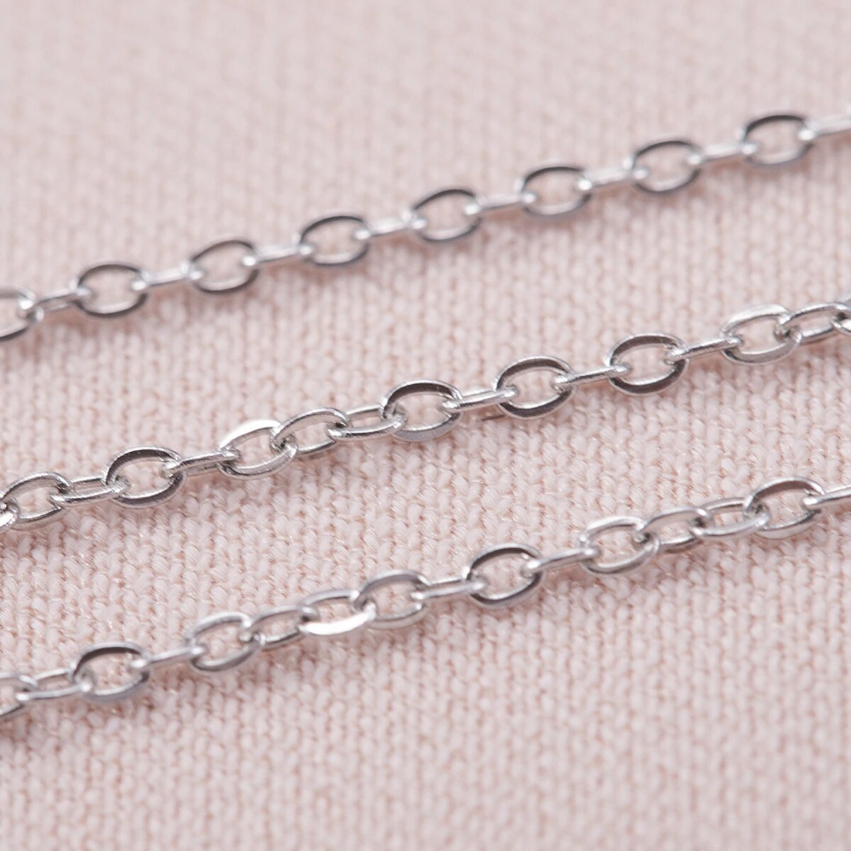 10 メートルステンレス鋼 O 形状薄いチェーン DIY ネ - Body Jewelry Sale のレビューと価格