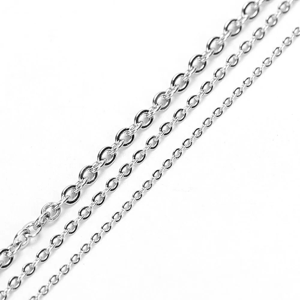 10 メートルステンレス鋼 O 形状薄いチェーン DIY ネ - Body Jewelry Sale のレビューと価格