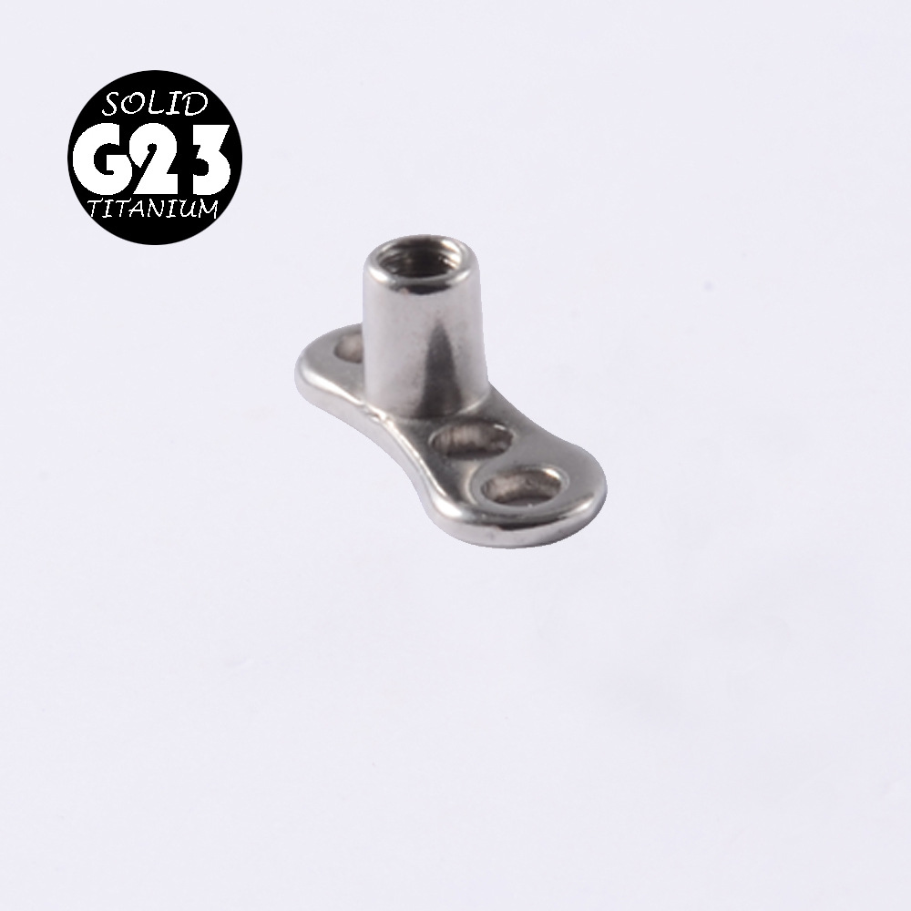20 個 G23 ソリッドチタン & サージカルスチールダー - Dermal Anchor Top のレビューと価格